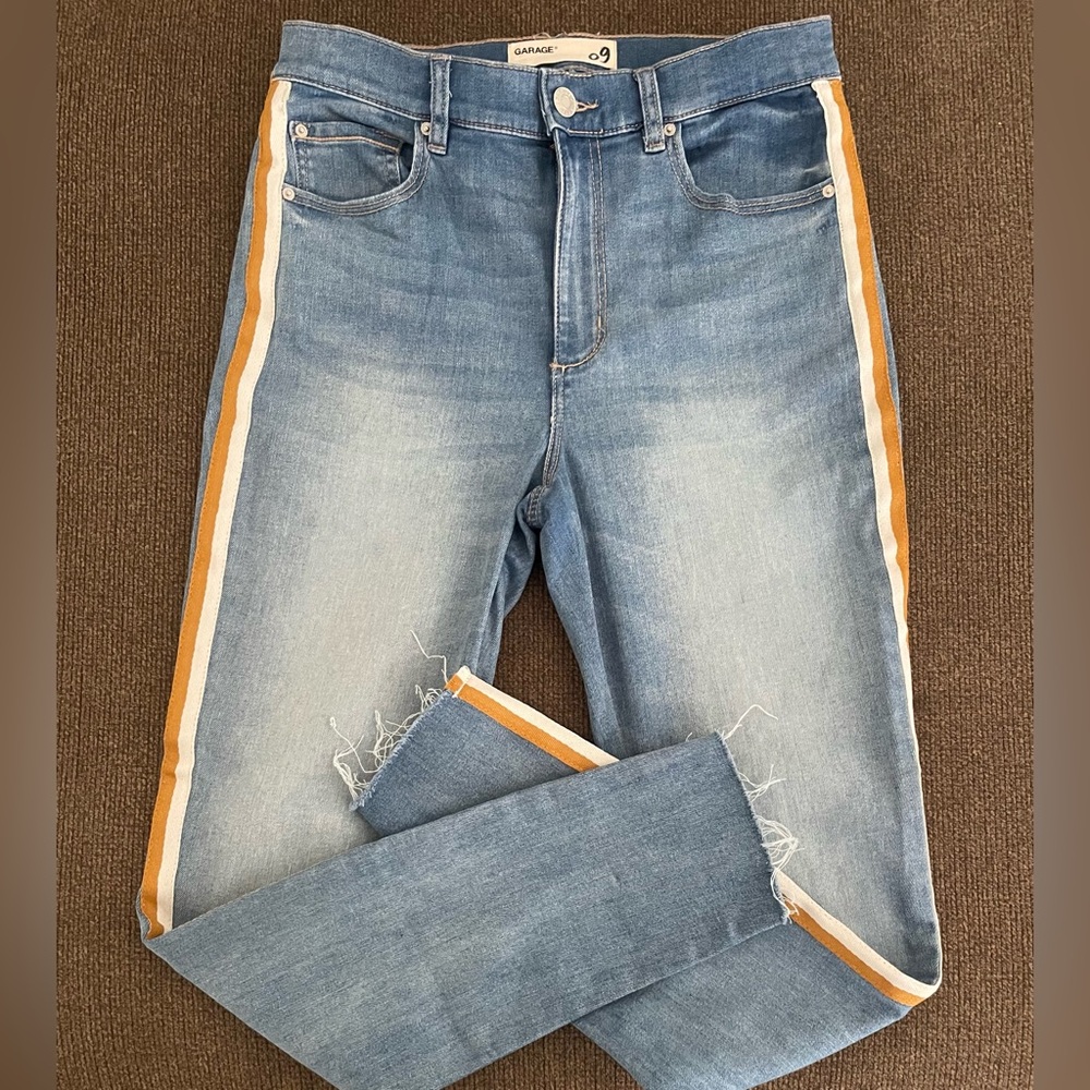 Women’s/Junior’s Garage Side Stripe High Rise Skinny Jeans Size 9
